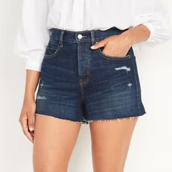 Old Navy Women's Sky-Hi A-Line Cut-Off Jean Shorts Size 4 NWT - Picture 11 of 11
